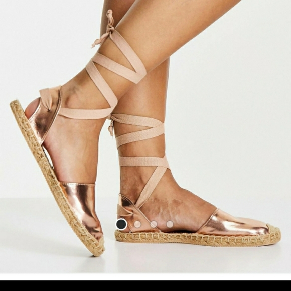 Rose Gold Espadrilles - Picture 3 of 6